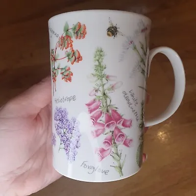 Buy Dunoon Fine Bone China Mug Nectar By Jane Fern Cup Floral Flowers Pretty 10cm  • 14.99£