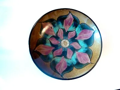 Buy A Pretty Vintage Hand Decorated Guernsey Pottery Shallow Footed Bowl • 9.99£