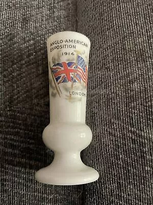 Buy Crested Ware Old English Wine Glass Ango American Exposition 1914 London W. • 2.49£