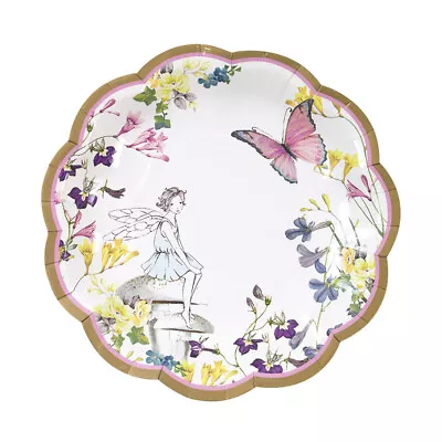 Buy Vintage Style Fairy Plates Afternoon Tea Party Pretty 18cm Paper Plates X 12 • 4.99£