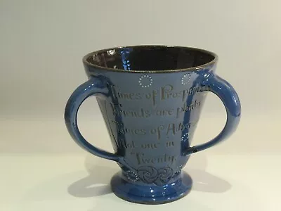 Buy Antique Art Nouveau C.h.brannam Barum Blue Glazed 3 Handled Tyg Signed - C. 1908 • 115£