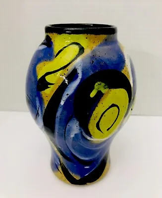 Buy Vintage S. MEEKS Art Deco Pottery Swirl Design Stoneware  Vase • 53.01£