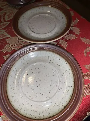 Buy Replacement/Spares Vintage Purbeck Pottery 'Portland'  Two Saucers • 10£