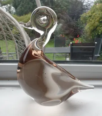 Buy Vintage Wedgwood Glass Clear Large Duck Paperweight Stennett-willson Rsw232 • 10.99£