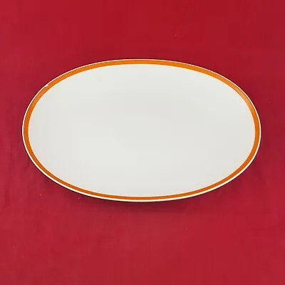 Buy Thomas Rosenthal Germany White With Yellow Band Serving Platter - 7078 OA • 50£