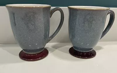 Buy DENBY STORM PURPLE FOOTED MUGS X 2 - Great Condition • 10£