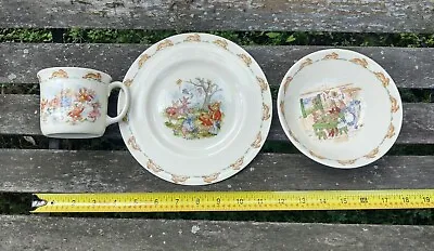 Buy New Vtg Royal Doulton Bunnykins 3 Piece Children Dinnerware Set Mug Plate Bowl  • 28.44£