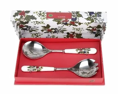 Buy Portmeirion  The Holly And The Ivy Salad Server Set  New In Box • 19.99£