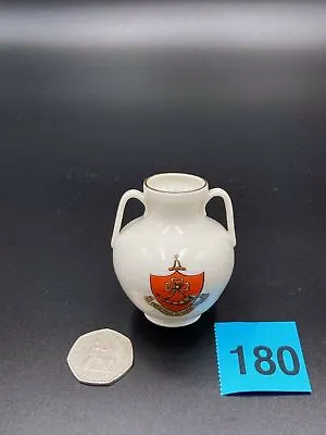 Buy WH Goss Crested China - Weymouth Roman Vase - Ripon Arms - 56mm • 2.50£