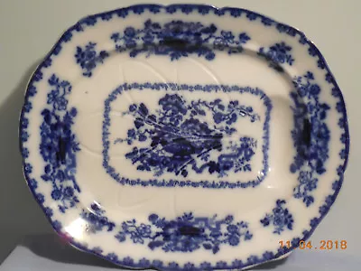 Buy Nankin Jar Flow Blue Well And Tree Platter By Ashworth • 196.87£