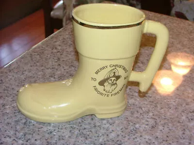 Buy Ceramic Boot To My Favorite Fireman Lewis Pottery                        ID:8573 • 28.45£