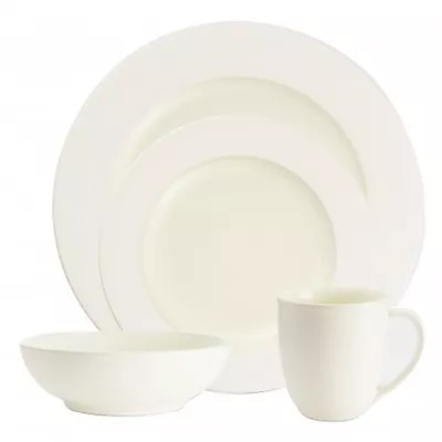 Buy Noritake Colorwave White Rim 16Pc Dinnerware Set, Service For 4 • 151.74£