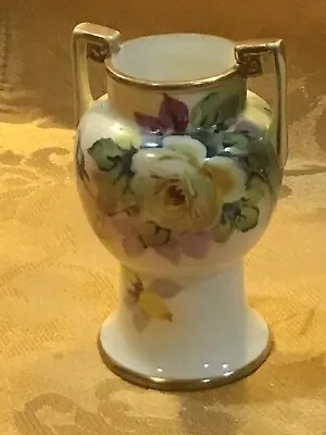 Buy 1920s NIPPON Noritake Green Mark Hand Painted Scenic Vase 4.5” 🔴💐🥰 • 26.11£