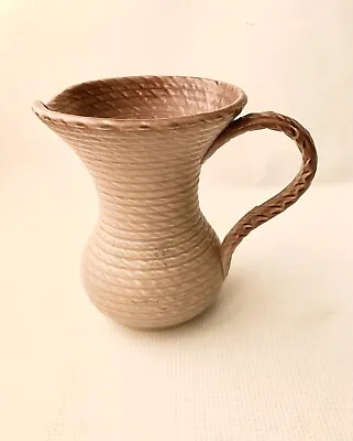 Buy Vintage Lovatts L. Brown Rope Effect Stoneware Art Deco Medium Jug Vase Exc Cond • 5.50£