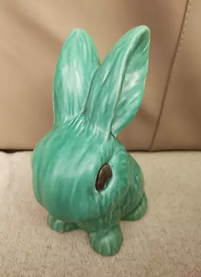 Buy SylvaC Large Green Snub Nosed Rabbit Bunny Matte Figurine No 1027 21cm • 125£