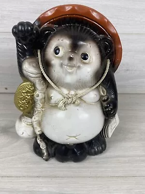 Buy Japan Shigaraki-Ware Tanuki Raccoon Dog Tokkuri Pottery Ornament Statue • 45.95£