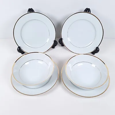 Buy BHS Grosvenor 4 Side Plates & 2 Cereal Bowls Gold Rims Fine Porcelain Japan • 18.36£