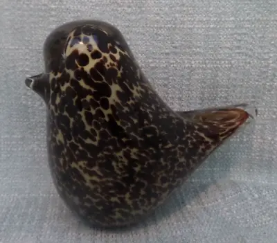 Buy Wedgwood Speckled Brown Glass Large Bird Paperweight • 7.99£
