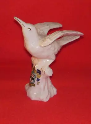 Buy Arcadian Crested China Bird On Log (Very Impressive) Keighley Crest • 4.99£