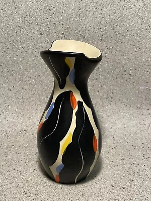 Buy West German Vase 438 Vintage Abstract Irregular Home Decor Ceramic Black White • 12.99£