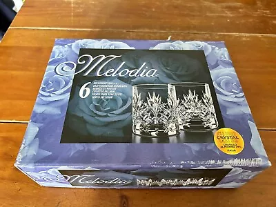 Buy Melodia Old Fashioned Tumblers 24% Crystal New Boxes X6 • 25£