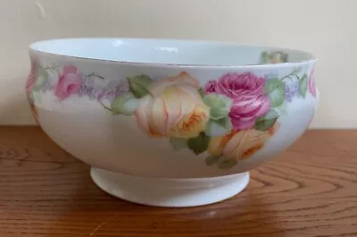 Buy Antique Thomas Bavaria Porcelain Small Occasional Bowl Decorated With Roses • 16£