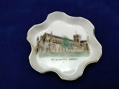 Buy Rare St. Albans Abbey Pin Dish - Crestware Crested China - Grafton China C1900 • 24£