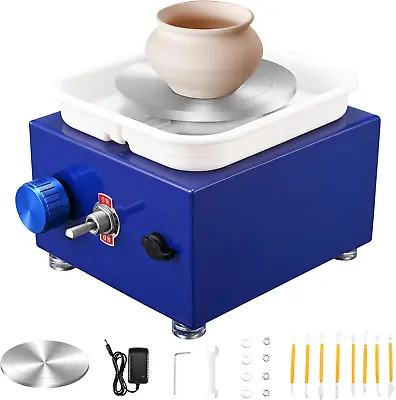 Buy Pottery Wheels, Potuem Mini Pottery Wheel 2000RPM Adjustable Speed Electric With • 43.40£