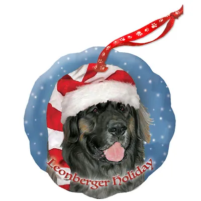 Buy Leonberger Holiday Porcelain Christmas Tree Ornament • 18.27£