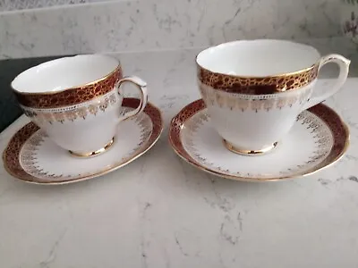 Buy Duchess Winchester Fine Bone China PAIR OF Tea Cups &  Saucers • 5.99£