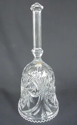 Buy Vintage Cut Glass / Crystal Glass Hand Bell With Clear Sound • 8£