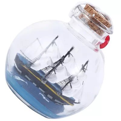 Buy  Ship In Bottle Ornament Wishing Glass Sea Decorations For Home Decoraciones • 12.88£