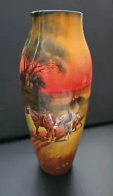 Buy Lovely Royal Doulton Hand Painted Vase Ploughman & 3 Horses Signed H Morrey • 69.99£