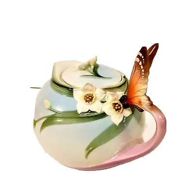 Buy Franz Porcelain Papillon Butterfly Teapot XP1878 • 84.44£