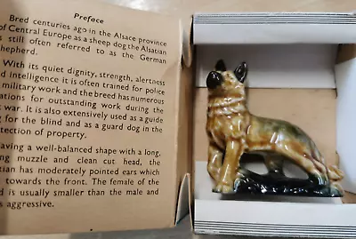 Buy Wade Whimsies Alsatian Dog Porcelain Miniature In Box • 25£