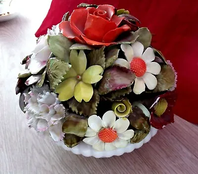 Buy Vtg.Royal Adderley Bone China Flowers Bouquet In Vase Home  Decoration England • 19.50£