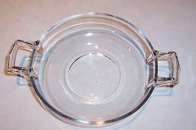 Buy Vintage Clear Glass Bowl - Handled - Small Serving Dish - Unknown Pattern • 3.84£
