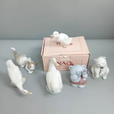 Buy Lladro Animal Figurine Bundle X6 Cat Duck Teddy Polar Bear Ornaments Decor -CP • 24£