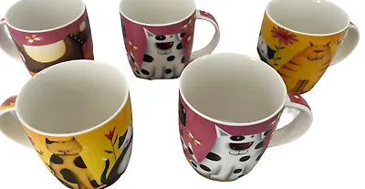 Buy Queen's Bone China Animal Magic Dogsbody Churchill Tea Coffee Mug Cup X5 Cat Dog • 19.99£
