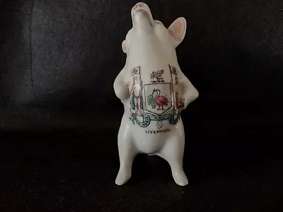 Buy Crested China - LIVERPOOL Crest - Pig Standing Hands On Hips - Unmarked. • 5.50£