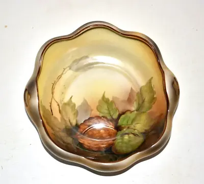 Buy Noritake  M  Morimura Hand Painted Bowl/Dish With Handles Japan Nuts Vintage • 9.65£