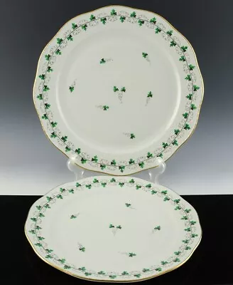 Buy Set 2 Herend Hungary Persil Pattern Hand Painted Porcelain Round Charger Plates • 9.21£