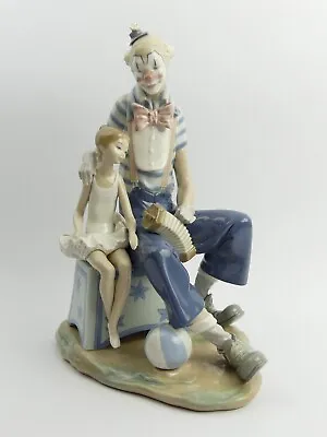 Buy Large Lladro Clown & Ballerina Figure #5502 'at The Circus' • 165£