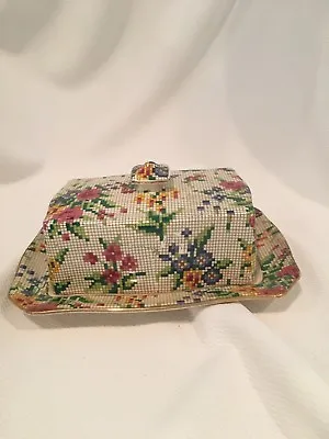 Buy Chintz Royal Winton Queen Anne  Breakfast Sampler Butter Dish Covered As Is • 10.40£