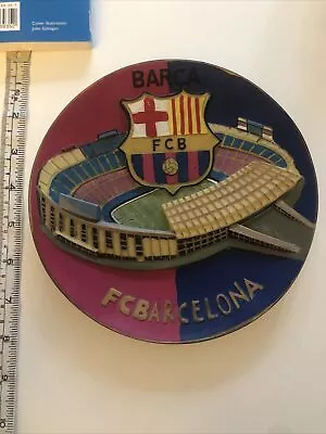 Buy Barcelona Camp Nou Football Club Plate Commemorative Spanish Football • 2.99£