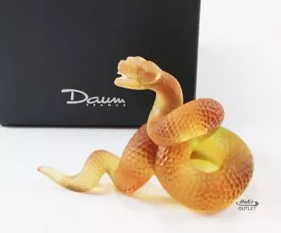 Buy Daum Vipere Pate De Verre Glass Serpent Snake Figurine Paperweight • 454.44£