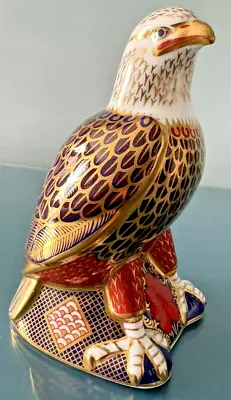 Buy Royal Crown Derby 'Bald Eagle' Boxed Paperweight 1st Quality Gold Stopper • 100£