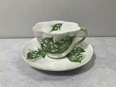 Buy Shelley  Lily Of The Valley  #13822 Cup & Saucer Set - Fine Bone China England • 51.86£