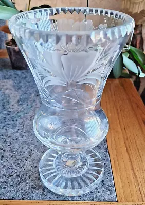 Buy Rare Vintage Royal Brierley  Honeysuckle  Thistle Shaped Vase • 75£