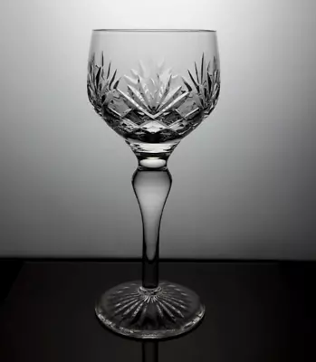 Buy Stuart Ludlow Cut Crystal 18cm / 210ml Hock Wine Glass - Vintage • 9£